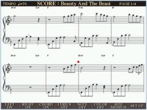 Pagina Score su Yamaha Tyros Pagina Score su Yamaha Tyros