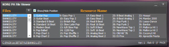 Korg Pa Manager - V1.2