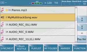 Audio Multitrack su Ketron SD7