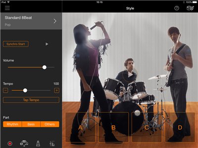 Controllo dello stile su SmartPianist